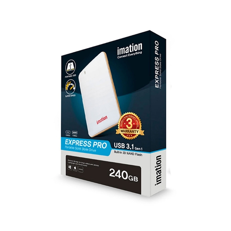 Disco Sólido Portátil Imation Express Pro SSD 240GB - 1 Disco Sólido Portátil Imation Express Pro SSD 240GB - 1