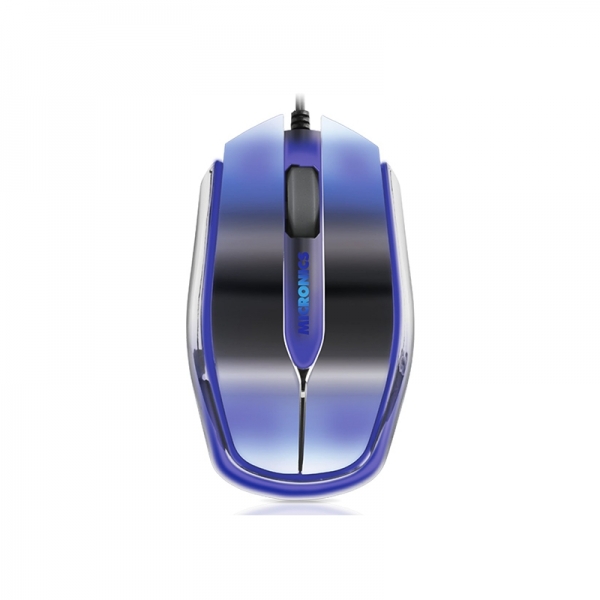 Mouse MICRONICS Surfer Plata - Led azul  - 1
