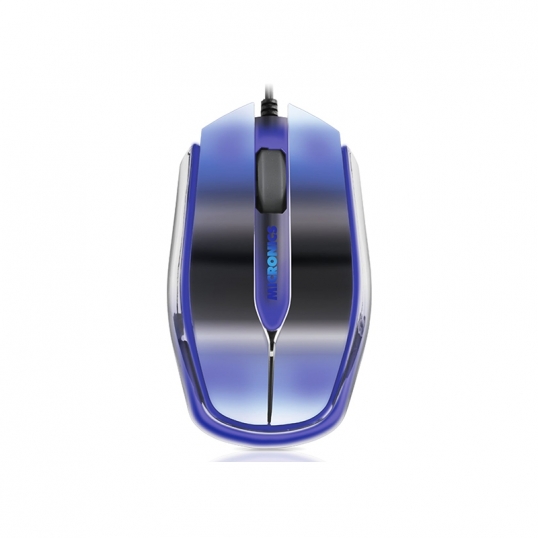 Mouse MICRONICS Surfer Plata - Led azul  - 1