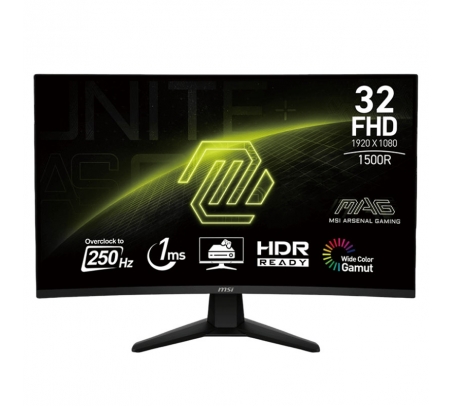 Monitor Curvo MSI MAG 32C6X 32” 250Hz FHD  - 1