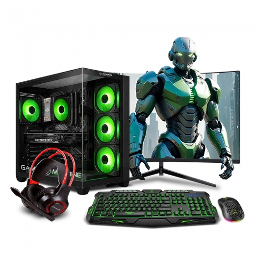 PC Gamer Haku Green Plus Ryzen 7 8700G - 1