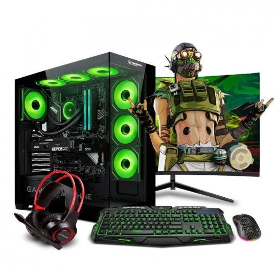 PC Gamer View 51 Green Plus Core i9 12900KF 12th - 1