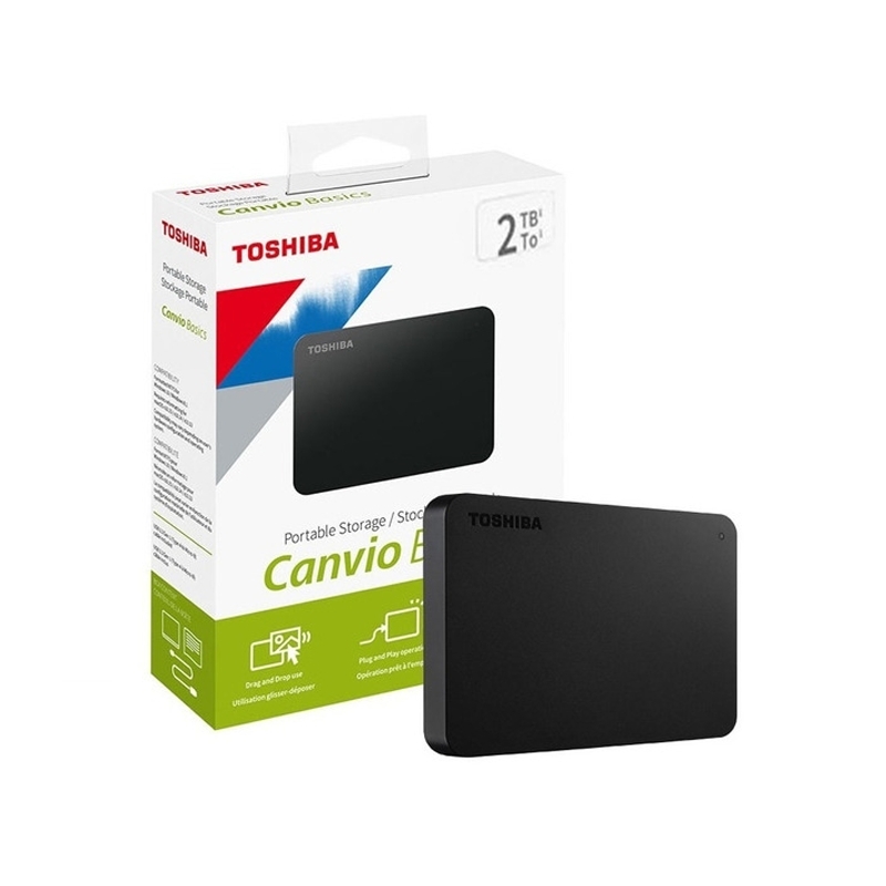Disco Duro Externo Toshiba 2TB Canvio Basics  - 1