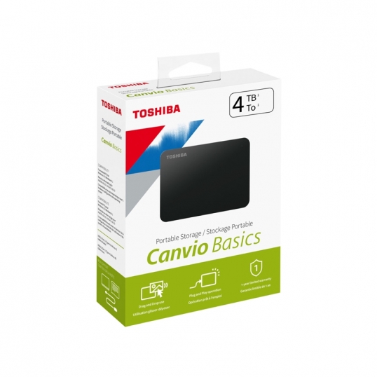 Disco Duro Externo Toshiba 4TB Canvio Basics - 1