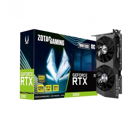 Tarjeta de video RTX3060TI 8GB GDDR6 ZOTAC TWIN EDGE 256BITS  - 1