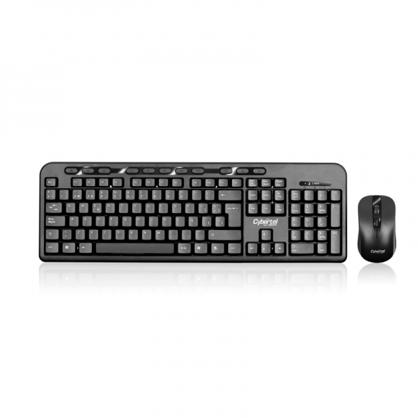 Kit Teclado + Mouse Inalámbrico CYBERTEL EBONY  - 1