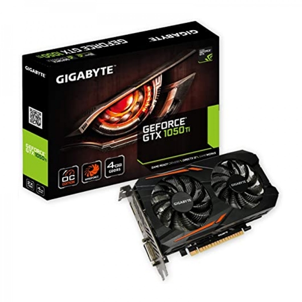 Tarjeta de video Gigabyte  GTX 1050 TI OC 4gb gddr5 128-bit  - 1
