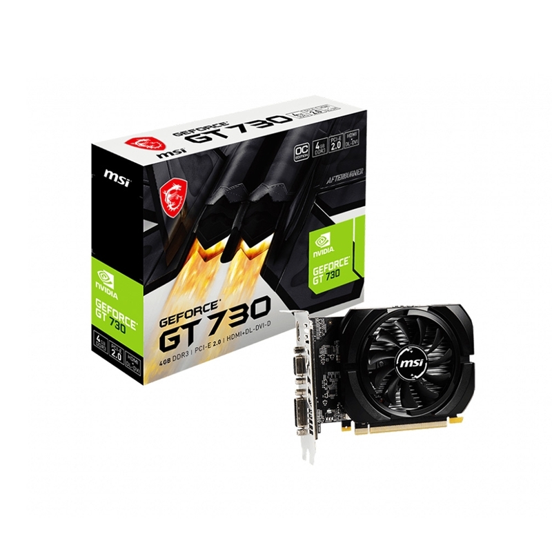 Tarjeta de video MSI GEFORCE GT 730 4GB DDR3 64 BIT - 1 Tarjeta de video MSI GEFORCE GT 730 4GB DDR3 64 BIT - 1