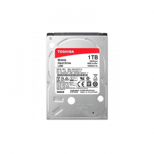 Disco Duro 1TB TOSHIBA L200 2.5" SATA 3 3500 RPM - 1