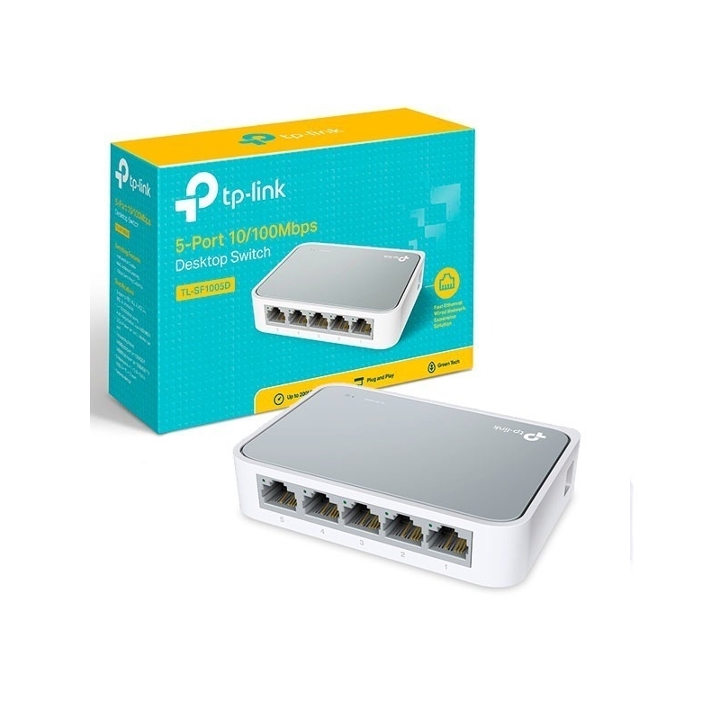TP-LINK 5 puertos 10/100 mbps  - 1