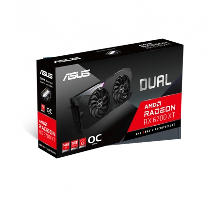Tarjeta de video ASUS DUAL RADEON RX 6700 XT OC 12GB  - 1