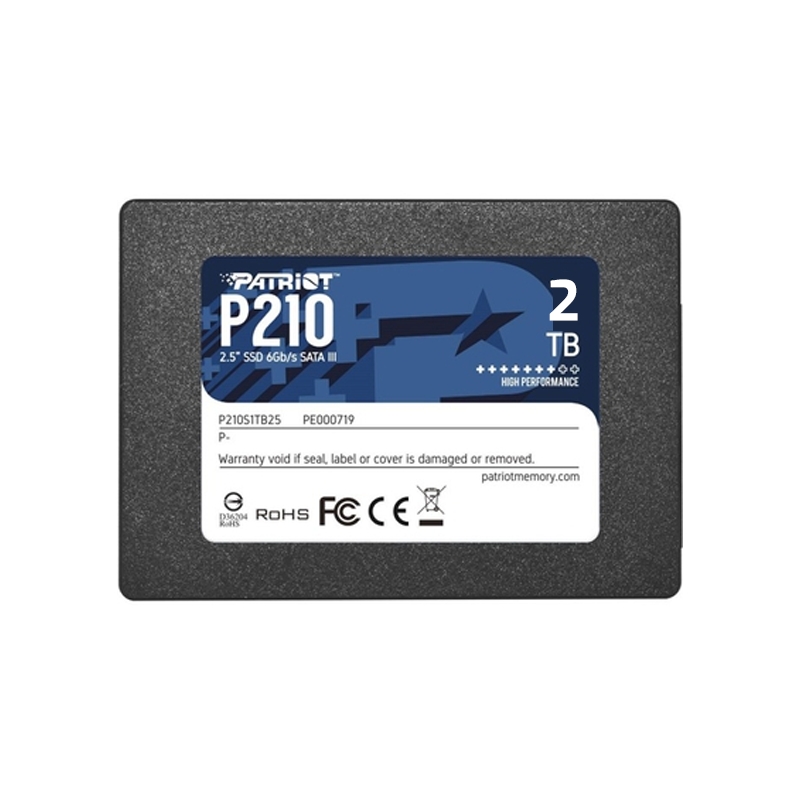 Disco Sólido 2TB SATA3 2.5 P210 PATRIOT - 1 Disco Sólido 2TB SATA3 2.5 P210 PATRIOT - 1