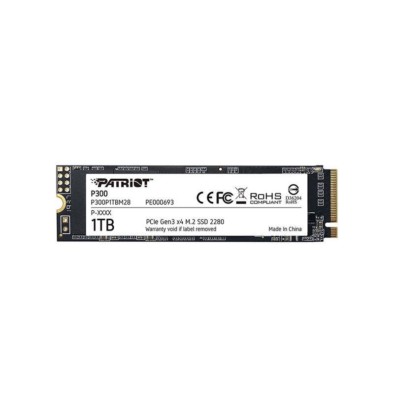 Disco Sólido 1TB M.2 NVME PCIE GEN3 P300 PATRIOT  - 1