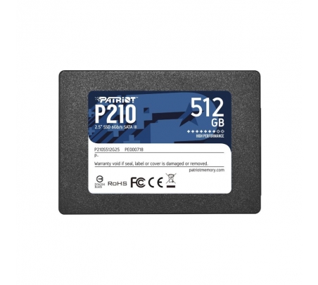 Disco Sólido  512GB PATRIOT P210 SATA III  - 1