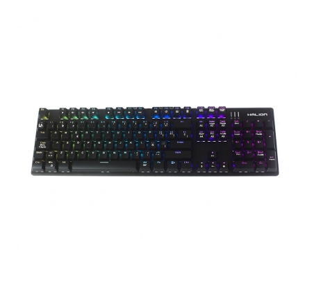 TECLADO GAMER MECÁNICO HALION CASTOR HA-K911 LED  - 1