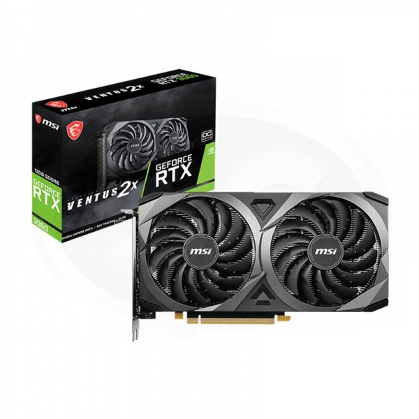 Tarjeta de video MSI RTX3060 12GB GDDR6 VENTUS 2X OC  - 1