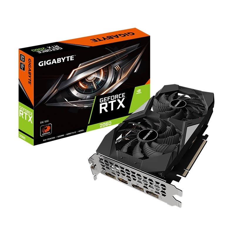 Tarjeta de video RTX2060 12G GIGABYTE - 1 Tarjeta de video RTX2060 12G GIGABYTE - 1
