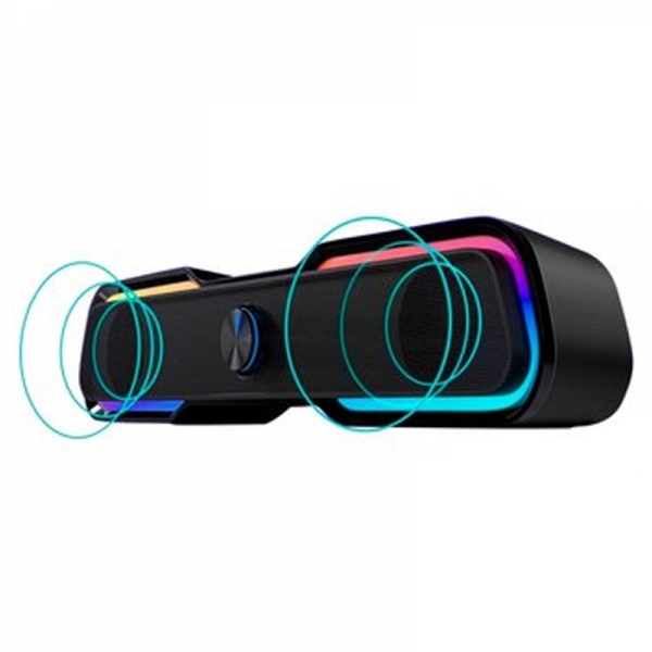 Parlantes Gamer Halion BARRA HA-SB08 RGB - 1