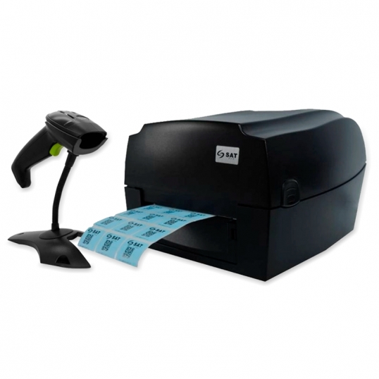 Impresora Térmica de etiquetas con Lector de código de barras - 1