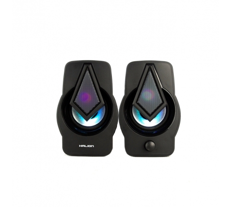 Parlante USB GAMER HALION HA-S266 DIAMANTE GRANDE  - 1