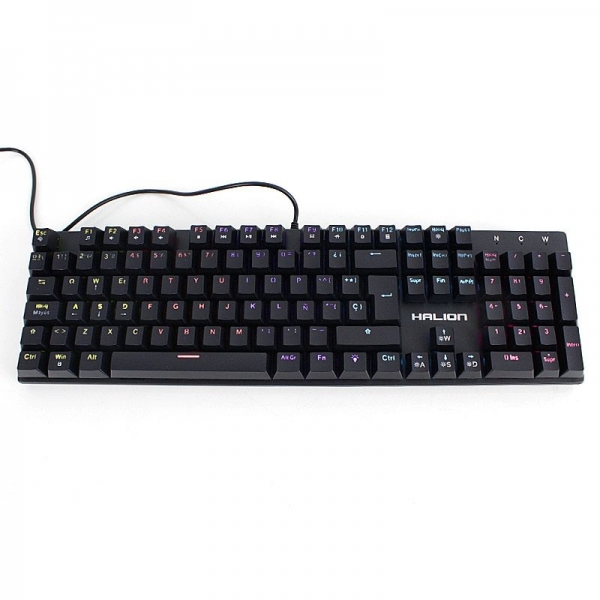 TECLADO GAMER MECÁNICO HALION CASTOR HA-K911 LED  - 2