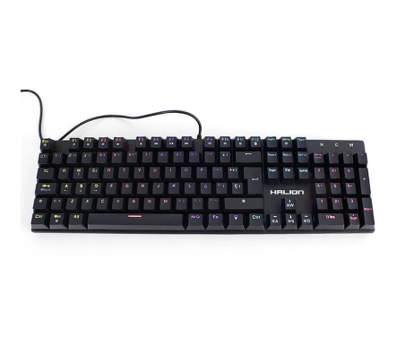 TECLADO GAMER MECÁNICO HALION CASTOR HA-K911 LED  - 2