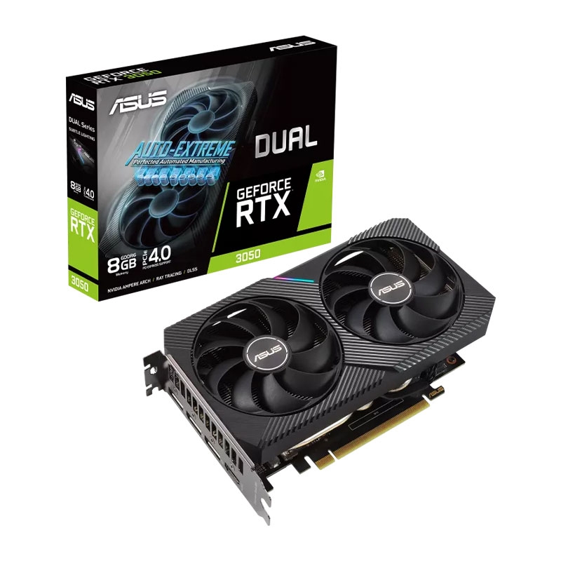 Tarjeta de video RTX3050 8GB GDDR6 ASUS DUAL GEFORCE  - 1