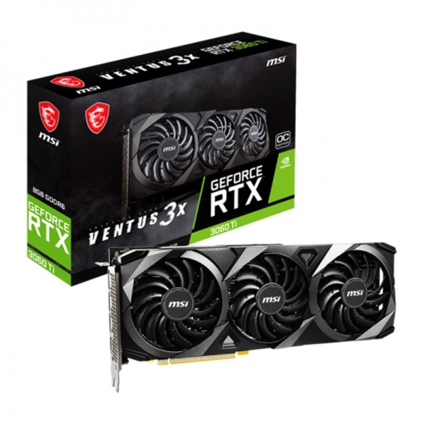 Tarjeta de video RTX3060TI 8GB MSI VENTUS 3X  - 1
