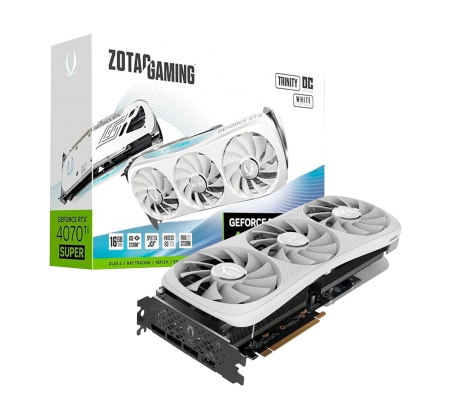 Tarjeta de video RTX 4070 Ti Trinity OC White  Edition NVIDIA 12 GB GDDR6X  - 1