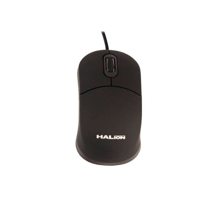 Mouse HALION HA-M814  Optico Cable USB  - 1