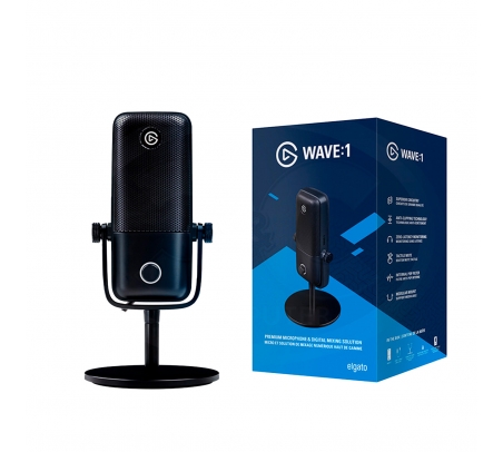 Micrófono Elgato Wave:1 Black USB  - 1