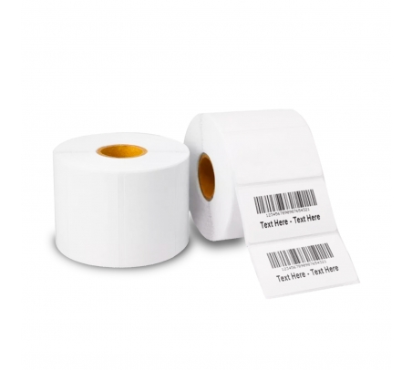Punto de Venta - Rollo 1000 Etiquetas de Papel Adhesivas 50x25mm para Codigo de Barras  - 1