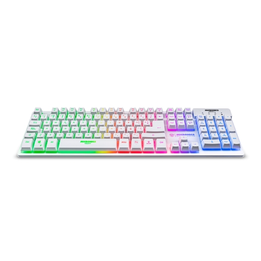 Teclado Micronics Neon White MIC K709W USB  - 1