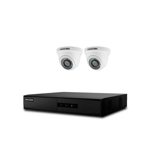 Kit Camaras x2 HD 720P Hikvision  - 1