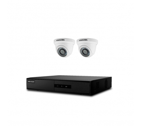 Kit Camaras x2 HD 720P Hikvision  - 1