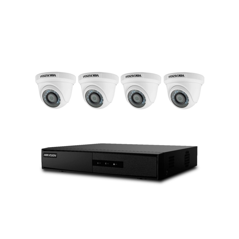 Kit Camaras x4 HD 720P Hikvision  - 1
