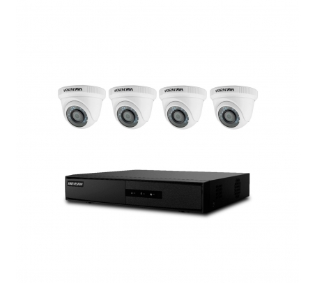 Kit Camaras x4 HD 720P Hikvision  - 1