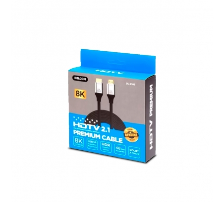 HDTV 2.1 Premiun Cable 8K  DELCOM  - 1
