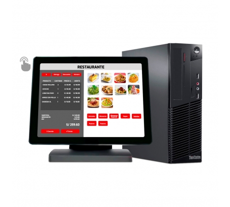 Punto de Venta - Computadora Lenovo M79 AMD A4 8350B + Pantalla táctil multipunto  - 1