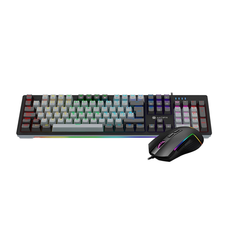 KIT GAMING TECLADO MECANICO MOUSE ANTRYX GC-5600  BLUE SWITCH  - 1