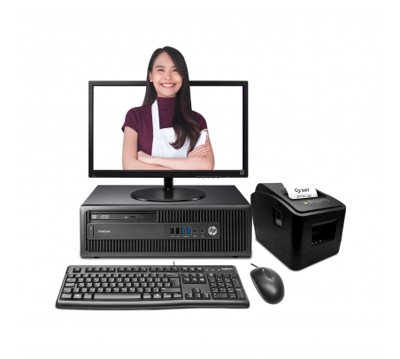 Punto de Venta - Computadora HP 800 G3 Intel Core i5 6th + Ticketera Térmica  - 1
