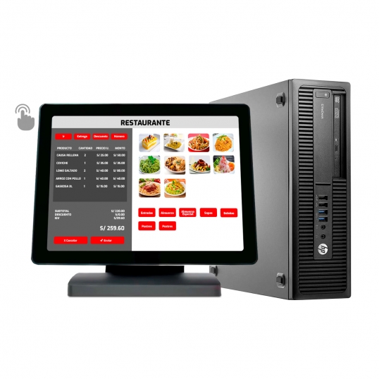 Punto de Venta - Computadora HP 800 G3 Intel Core i5 6th + Pantalla táctil multipunto - 1