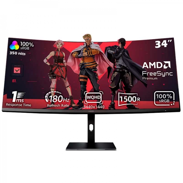 Monitor Curvo Xiaomi Gaming 34" G34WQI 4K 180Hz  - 1