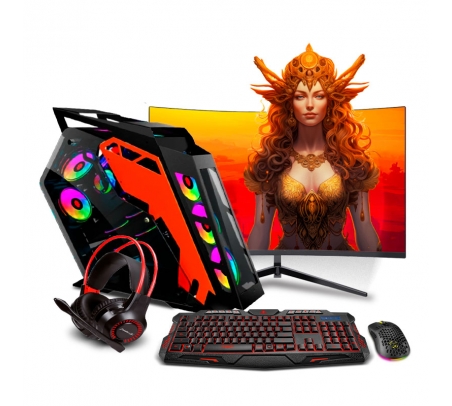 PC Gamer K-PLUS Orange Core i7 14700F 14th  - 1