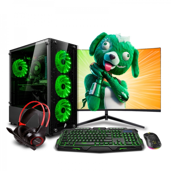 PC Gamer Draco Green Core i5 12400F 12th - 1