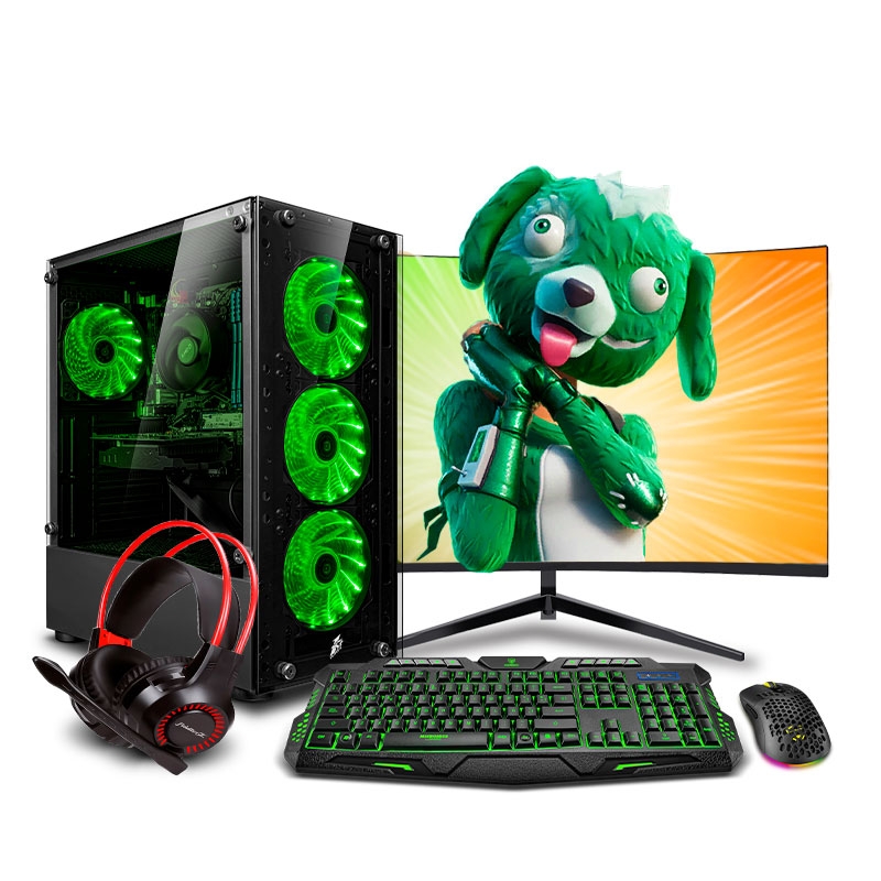 PC Gamer Draco Green Core i5 12400F 12th - 1 PC Gamer Draco Green Core i5 12400F 12th - 1