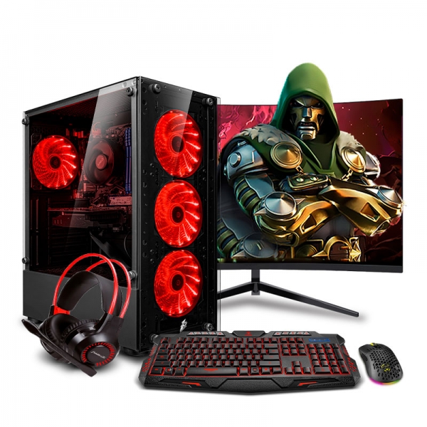PC Gamer Haku Red Plus Ryzen 5 8600G  - 1
