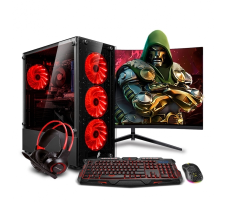 PC Gamer Haku Red Plus Ryzen 5 8600G  - 1
