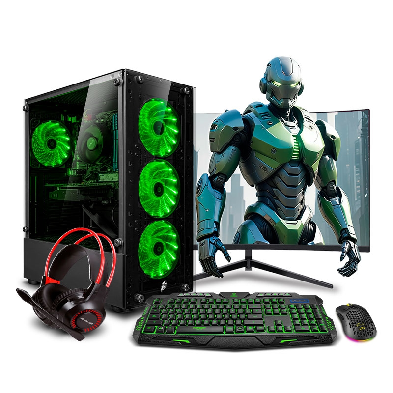 PC Gamer Haku Green Plus Ryzen 7 8700G - 1 PC Gamer Haku Green Plus Ryzen 7 8700G - 1