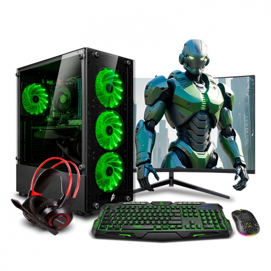 PC Gamer Haku Green Plus Ryzen 7 8700G  - 1